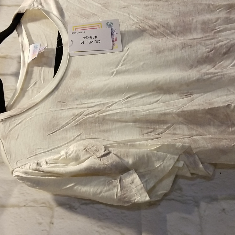 NWT-Lularoe Olive tulip-sleeved top